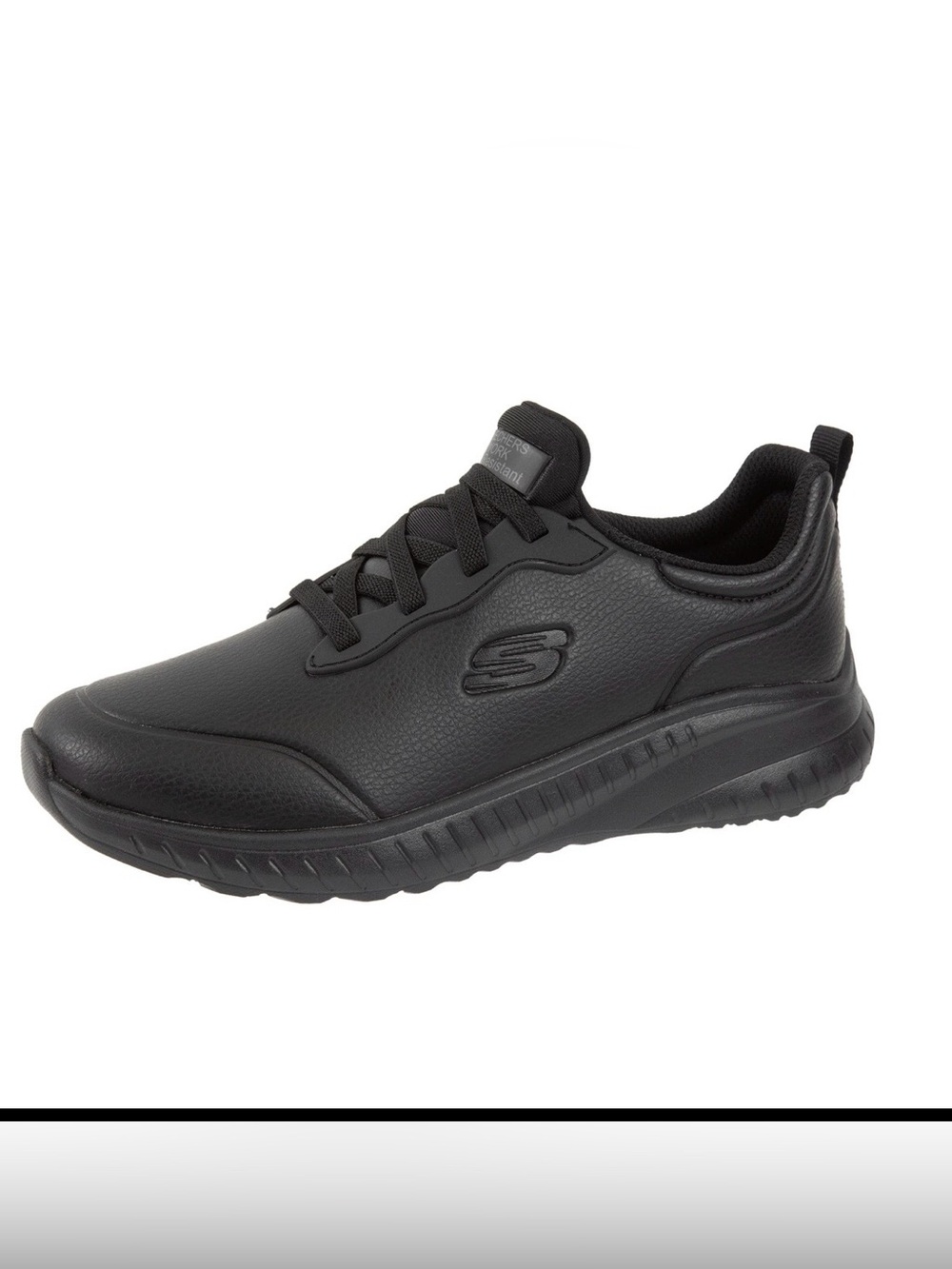 Women’s Black Skechers Rodney Slip-On Work Sneaker Size 9